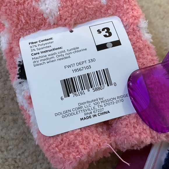 Bundle of 2 pairs of NWT Women’s owl face Slipper fuzzy SOFT Socks owl lovers - Picture 6 of 13